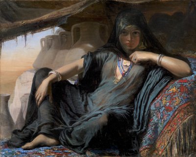 An Egyptian Pot Seller at Gizeh by Elisabeth Jerichau Baumann