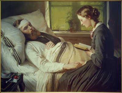 E. Jerichau-Baumann, The Wounded Soldier by Elisabeth Jerichau Baumann