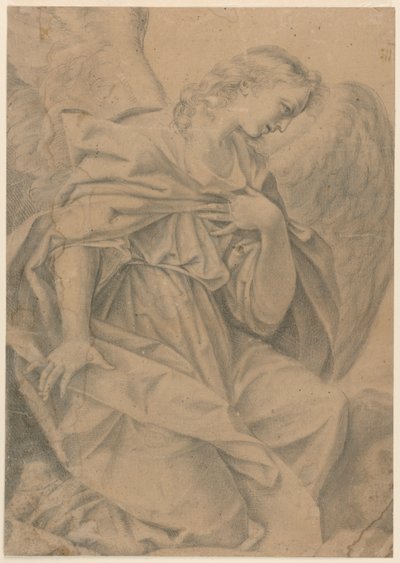 A Kneeling Angel by Elisabetta Sirani