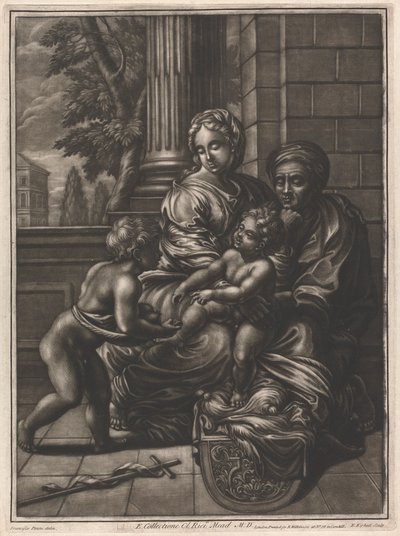 Virgin and Child by Elisha Kirkall