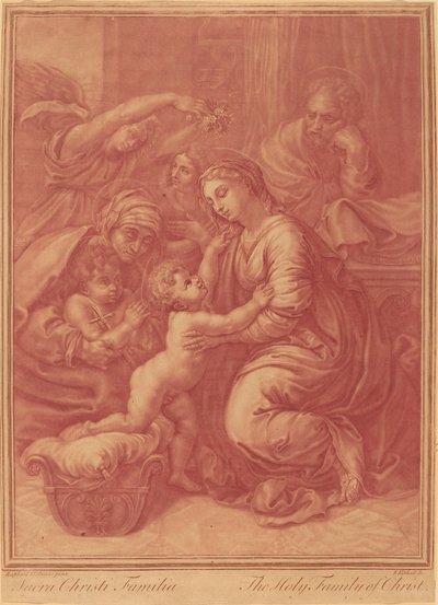 The Holy Family by Elisha Kirkall after Raphael