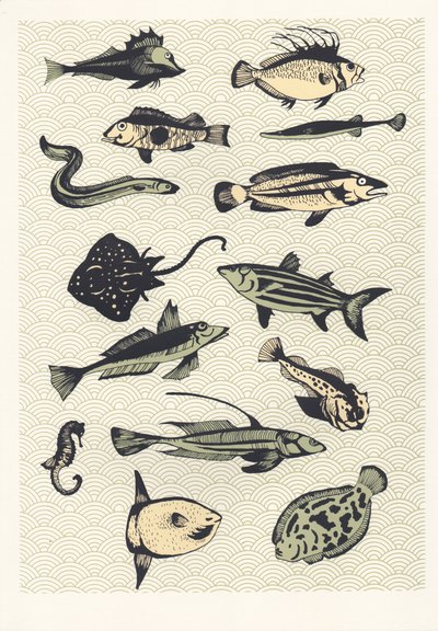 Yellow Japanese Fish by Eliza Southwood