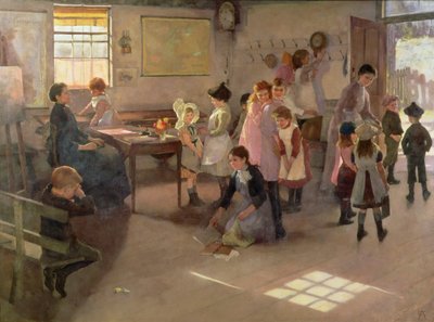 School is Out, 1889 by Elizabeth Adela Stanhope Forbes