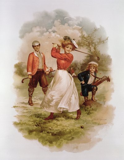 Golfing by Ellen Hattie Clapsaddle