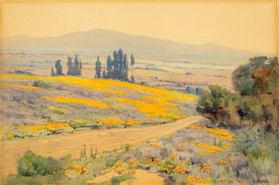 California Spring Landscape by Elmer Wachtel