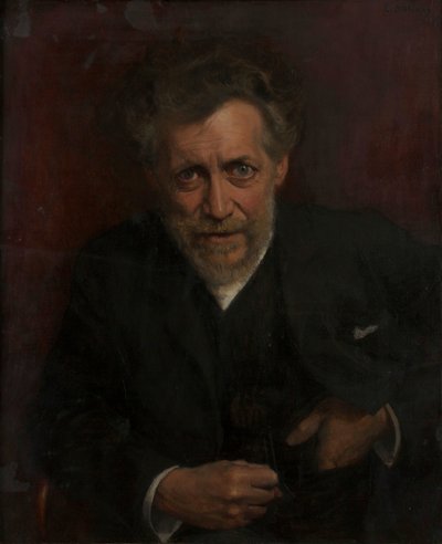 Portrait of Professor Edmund von Hellmer by Emanuel Baschny