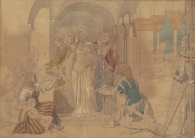 Study of Courtesans by Emanuel Gottlieb Leutze