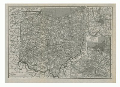 Map of Ohio, USA by Emery Walker