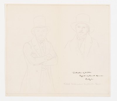 Portraits of Købke by Emil Hannover