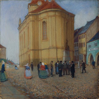 Church in Auscha by Emil Orlik