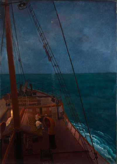 Night Journey in the Mediterranean by Emil Orlik