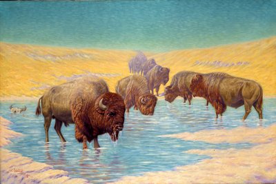 Buffalo Scene by Emil W. Lenders
