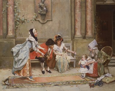 The First Steps by Emile August Pinchart