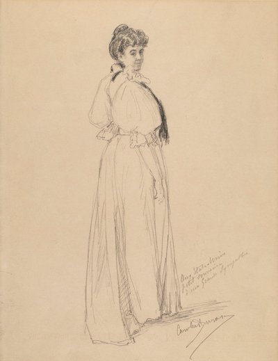 Sketch of a Lady by Emile Auguste Carolus Duran