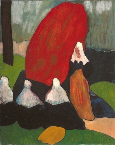 Breton Women with Seaweed by Emile Bernard