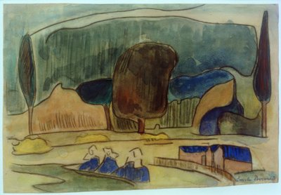 Breton Landscape by Emile Bernard