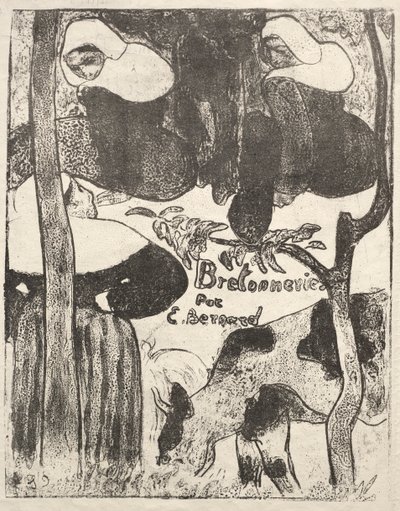 Les Bretonneries: Title Page by Emile Bernard
