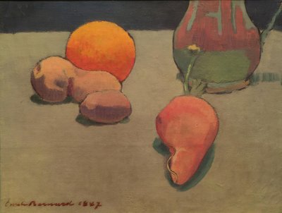 Still Life with Orange by Emile Bernard