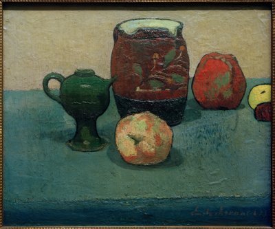 Still Life with Stone Jug and Apples by Emile Bernard