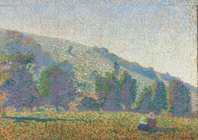 Two Breton Women on the Meadow. 1886 by Emile Bernard
