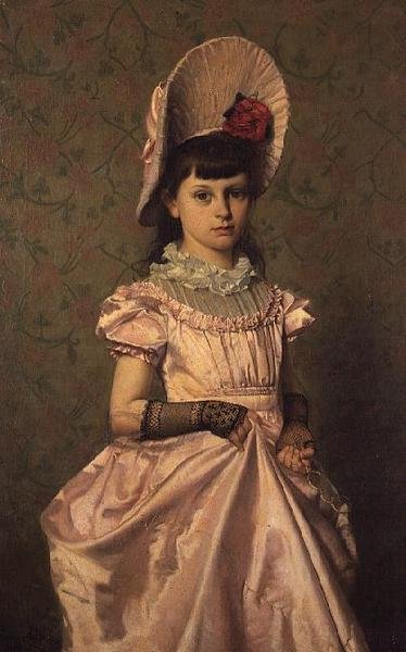 Portrait of a Girl in Pink by Emile Claus