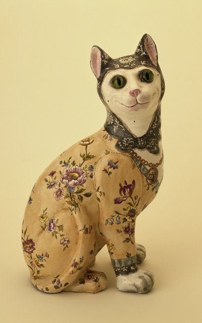 Figure of a cat by Emile Galle