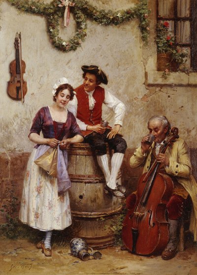 A Welcome Distraction by Emile Georges Weiss
