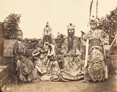 Theatre Costumes, Saigon, Cochinchina by Emile Gsell