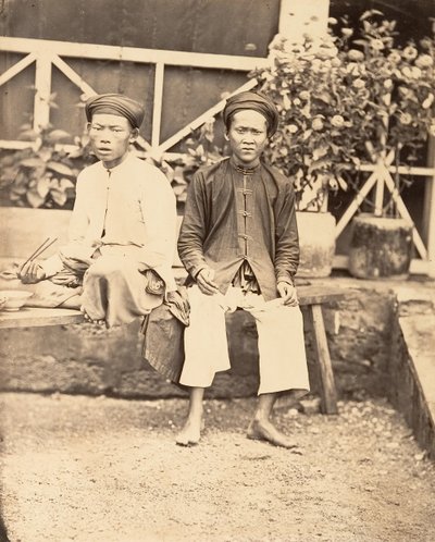 Militiamen Eating Rice, Cochinchina, 1866 by Emile Gsell