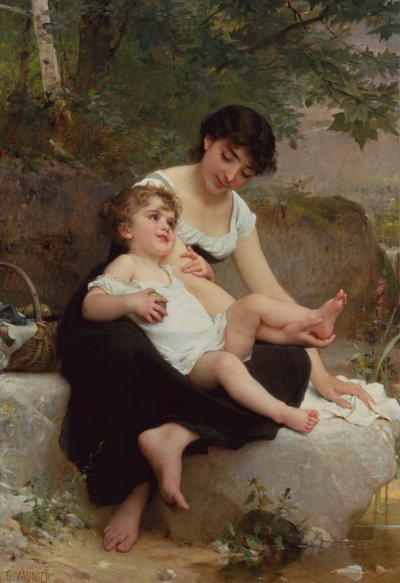Mother and Child by Emile Munier