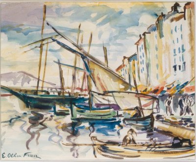 Port of Toulon by Emile Othon Friesz