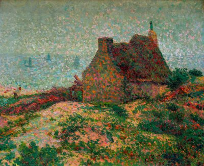 Breton House Overlooking the Sea by Emile Schuffenecker