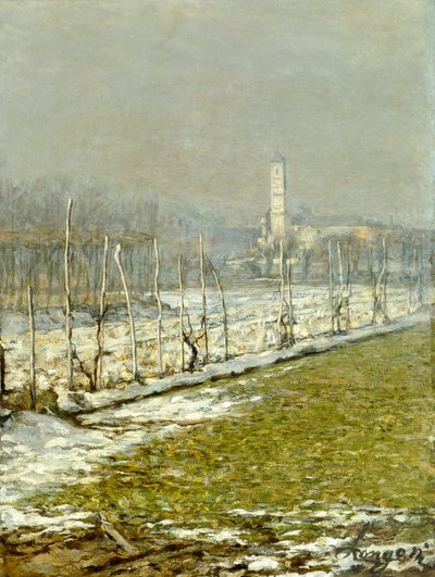 Landscape. Winter Sun by Emilio Longoni