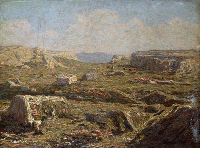 Rocky Landscape by Emilio Longoni