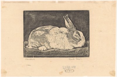 Rabbit by Emilius Wilhelmus Dehé (signed by artist)