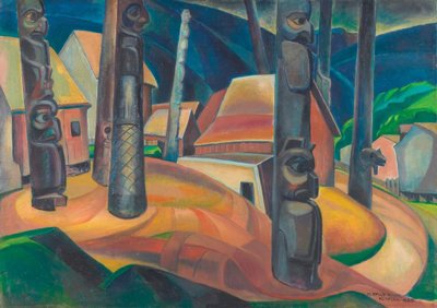 Emily Carr, Kispiox Village by Emily Carr