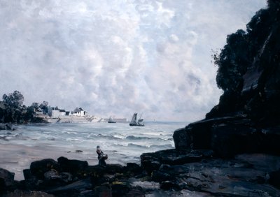 The Port of Douarnenez, 1884 by Emmanuel Lansyer