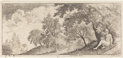 The Small Shepherd Seated by Emmanuel Phélippes Beaulieu