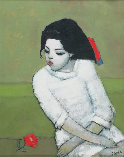 Lizzie in White by Endre Roder