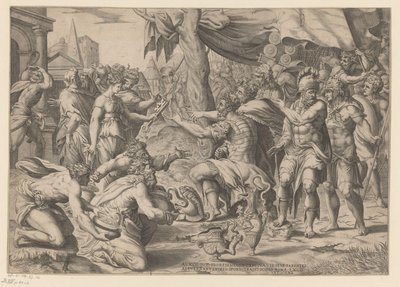 Scipio Receiving Gifts by Enea Vico (possibly)