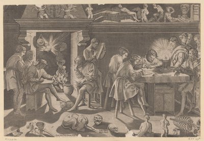 Academy of Sculptor Baccio Bandinelli by Enea Vico