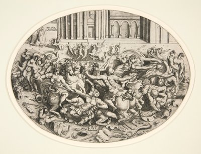 Battle of the Amazons by Enea Vico