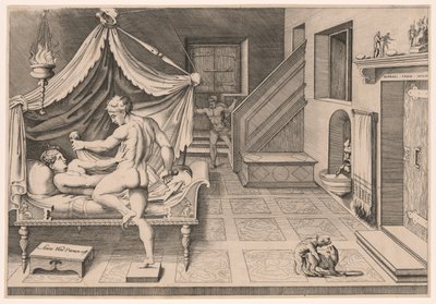 Tarquin and Lucretia by Enea Vico