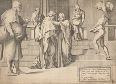 The Visitation, 1561 by Enea Vico.