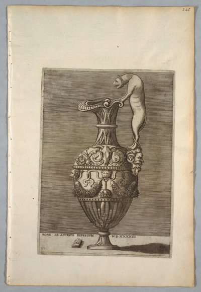 Vase (Plate 6 of a Series) by Enea Vico