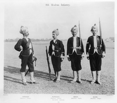 8th Madras infantry by English Photographer