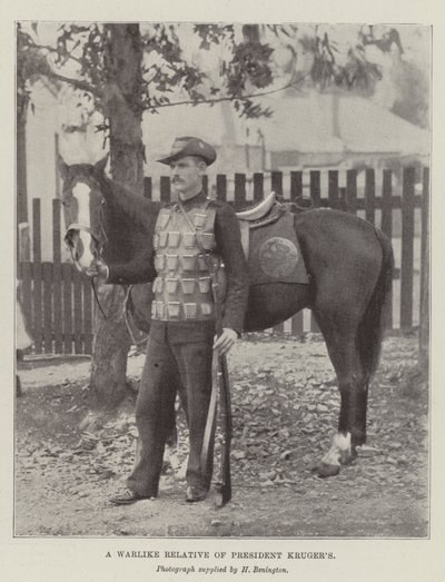 A Warlike Relative of President Kruger by English Photographer