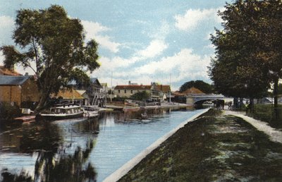 Boat Houses and Victoria Bridge by English Photographer