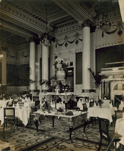 Cecil Hotel, London, dining room by English Photographer