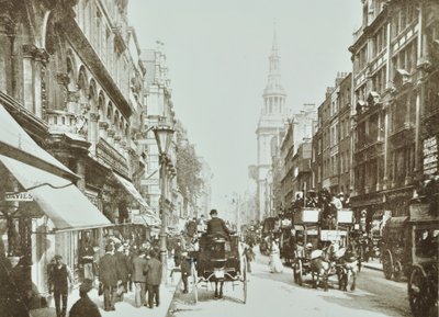Cheapside, looking east, City of London, 1890 by English Photographer